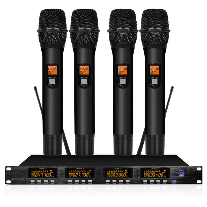 Professional UHF wireless microphone system for headphone microphone wireless in church school outdoor speech stage performance1