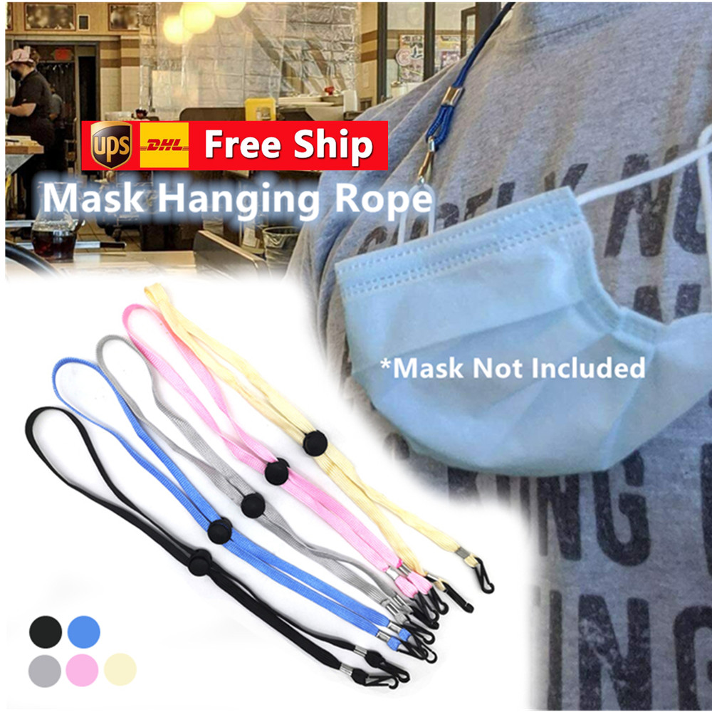 Adjustable mask lanyard mask elastic band convenient holder rope anti-lost drop mask with hook, Customize
Adjustable mask lanyard mask elastic band convenient holder rope anti-lost drop mask with hook, Customize