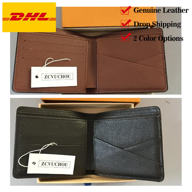 Top Grade Mens Wallet Free Shipping Classic Men Genuine Leather Wallets For Men…