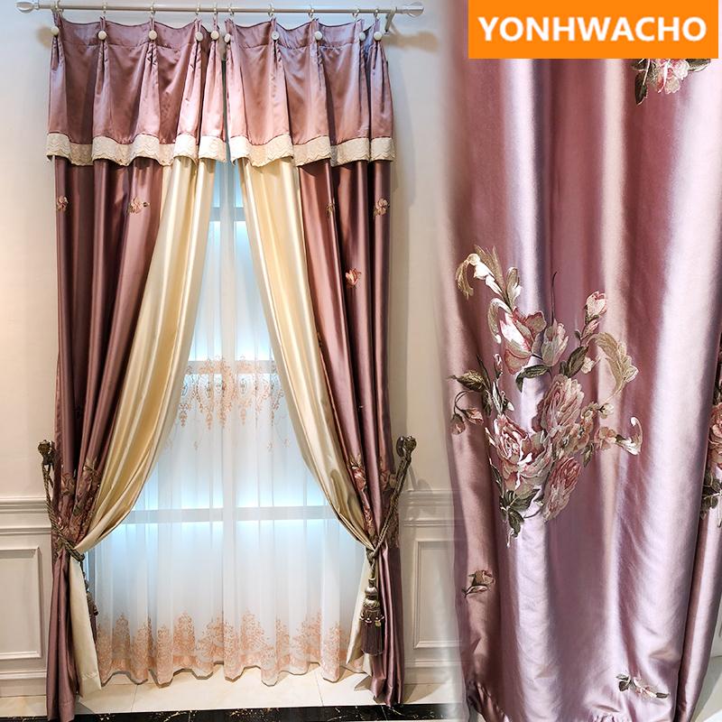 Custom curtains luxury Embroidered Flower Living Room Balcony Korean pink cloth blackout curtain tulle drape panel B249, Tulle sheer
Custom curtains luxury Embroidered Flower Living Room Balcony Korean pink cloth blackout curtain tulle drape panel B249, Tulle sheer