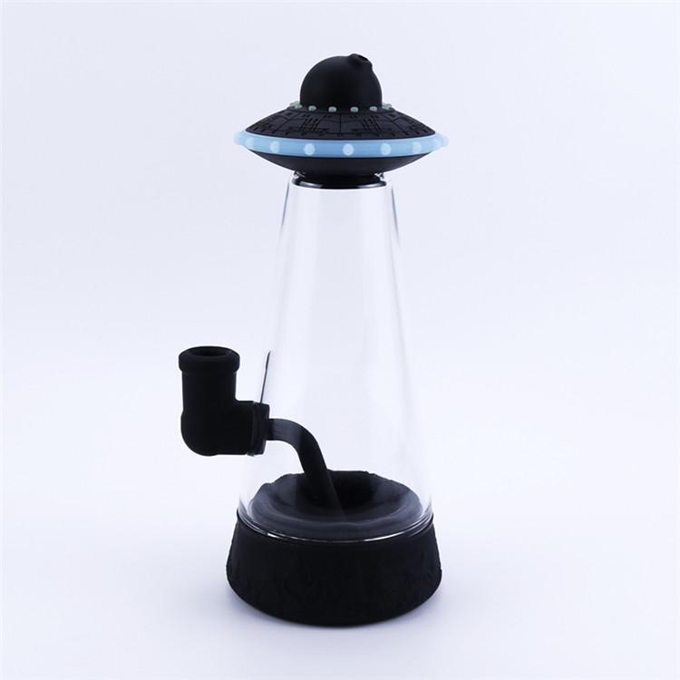 New 8.9'' UFO Glass Bubbler Water Pipes Shisha Hookah Smoking Tobacco Bongs Dabs Rig Silicone 
New 8.9'' UFO Glass Bubbler Water Pipes Shisha Hookah Smoking Tobacco Bongs Dabs Rig Silicone