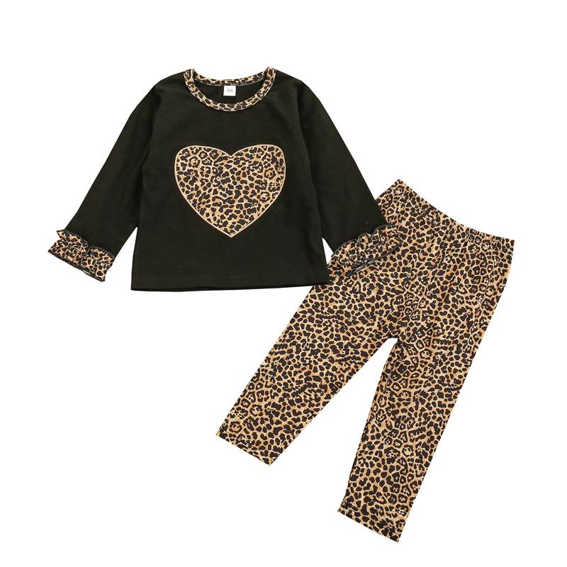 0-24M Baby Girls Autumn Winter Leopard Clothes Long-sleeved Fresh Heart Patchwork Pullover T-shirt Long Pants Trousers Suit, Black
0-24M Baby Girls Autumn Winter Leopard Clothes Long-sleeved Fresh Heart Patchwork Pullover T-shirt Long Pants Trousers Suit, Black