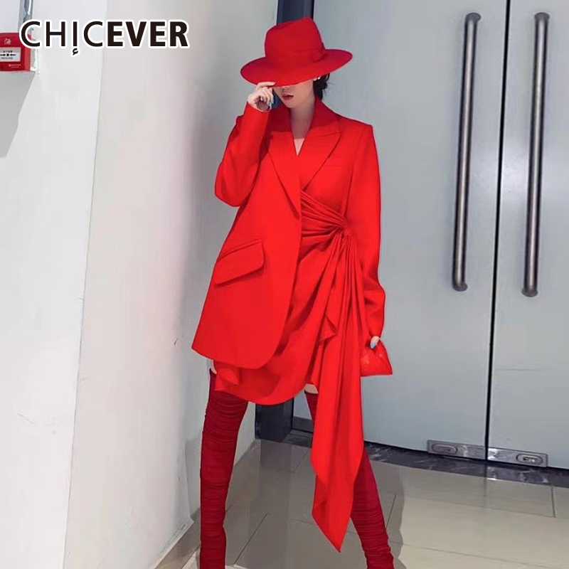 CHICEVER Asymmetric Hem Blazer For Women Notched Collar Long Sleeve Lace Up Ruffles Designer Large Size Coat Female 2020 Clothes, Black
CHICEVER Asymmetric Hem Blazer For Women Notched Collar Long Sleeve Lace Up Ruffles Designer Large Size Coat Female 2020 Clothes, Black