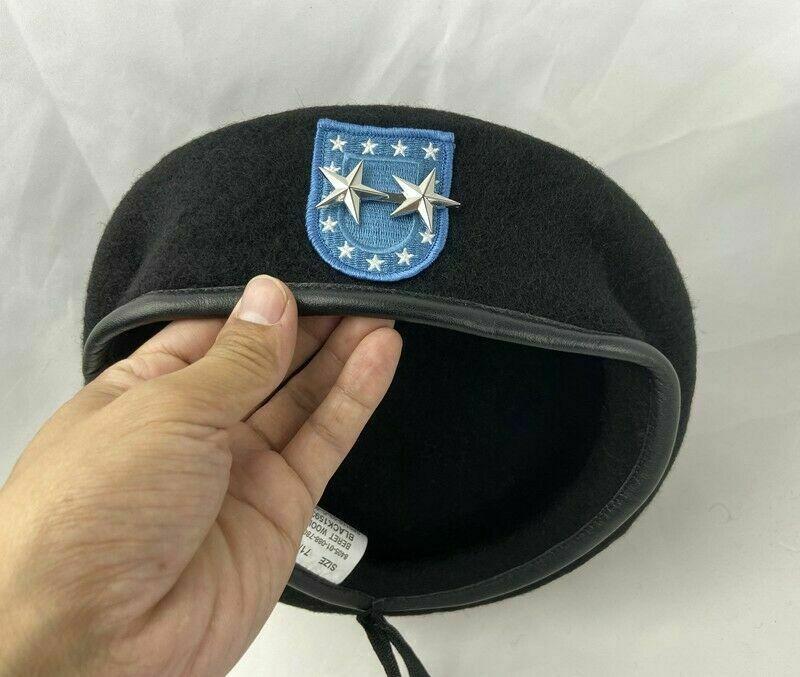 New US Army Infantry Regiment Black Beret Officer 2 Star Major General Rank Hat Cap, As pic
New US Army Infantry Regiment Black Beret Officer 2 Star Major General Rank Hat Cap, As pic