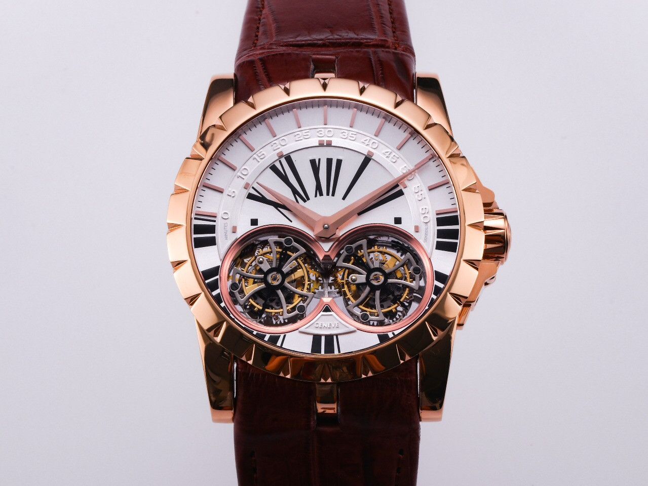 JB factory makes king series men's watches with a diameter of 45mm18K gold plated dial carrying two flying tourmaline movement RD01 tourmali, Slivery;brown
JB factory makes king series men's watches with a diameter of 45mm18K gold plated dial carrying two flying tourmaline movement RD01 tourmali, Slivery;brown