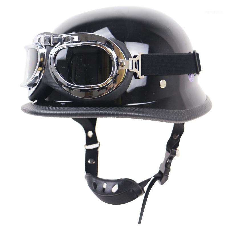 German Helmet with Glasses M35 style motorcycle helmet DOT approved open face vintage bike gears1, Black
German Helmet with Glasses M35 style motorcycle helmet DOT approved open face vintage bike gears1, Black
