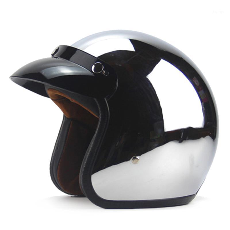 Motorcycle Helmet DOT Vintage Cafe Racer Chopper Retro Crash Helmet Motorbike Motorcycle Moto For1, Silver plating
Motorcycle Helmet DOT Vintage Cafe Racer Chopper Retro Crash Helmet Motorbike Motorcycle Moto For1, Silver plating