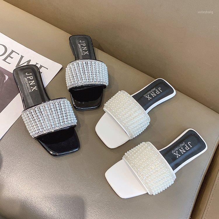 Lady Woman Summer Plentiful Pearl Adorn Casual Female Open Toe Women Slides Pearly Flat Loafers Lazy Leisure Slippers Shoes R1991, White
Lady Woman Summer Plentiful Pearl Adorn Casual Female Open Toe Women Slides Pearly Flat Loafers Lazy Leisure Slippers Shoes R1991, White
