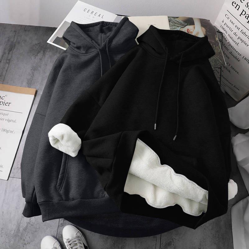 BiggOrange winter plus velvet harajuku hoodie women oversize sweatshirt kawaii clothes korean style Casual Pullovers tops LJ201103
