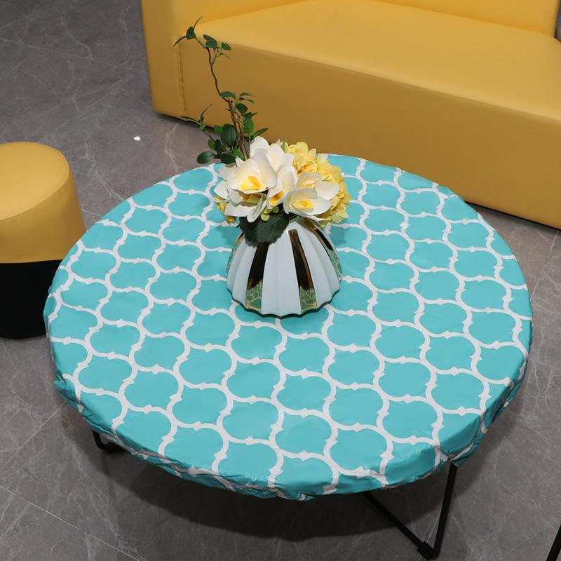 Table Cloth PVC Flannel Round Tablecloth Blue Four-Leaf Clover Indoor And Outdoor Elastic Edge Oil-Proof Lining
Table Cloth PVC Flannel Round Tablecloth Blue Four-Leaf Clover Indoor And Outdoor Elastic Edge Oil-Proof Lining