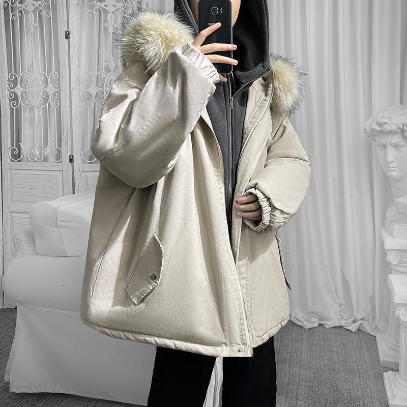 Winter Thick Fake Two-piece Jacket Men's Warm Fashion Casual Fur Collar Hooded Coat Parka Men Korean Short Coat Mens Clothes, Black 
Winter Thick Fake Two-piece Jacket Men's Warm Fashion Casual Fur Collar Hooded Coat Parka Men Korean Short Coat Mens Clothes, Black