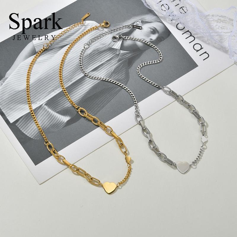 Spark Romantic Love Heart Pendant Necklace Gold Stainless Steel Chain Necklaces Collar For Women Girlfriend Anniversary Gift
Spark Romantic Love Heart Pendant Necklace Gold Stainless Steel Chain Necklaces Collar For Women Girlfriend Anniversary Gift