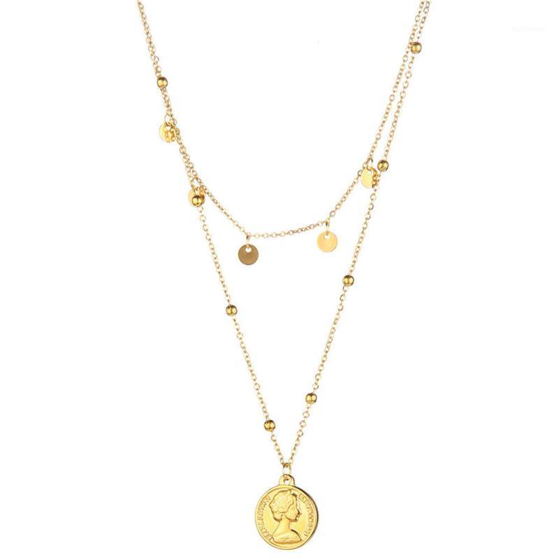 Retro Portrait Coin Pendant Necklaces For Women Gold Color Stainless Steel Neck Chains Choker Geometric Round Necklaces Jewelry1
Retro Portrait Coin Pendant Necklaces For Women Gold Color Stainless Steel Neck Chains Choker Geometric Round Necklaces Jewelry1