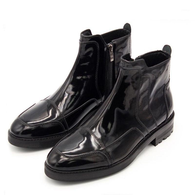 Italian Shoes Men New Design Black Gold Zipper Platform Mens Boots Genuine Leather High Quality Luxury Booties Man Winter 35-451
Italian Shoes Men New Design Black Gold Zipper Platform Mens Boots Genuine Leather High Quality Luxury Booties Man Winter 35-451