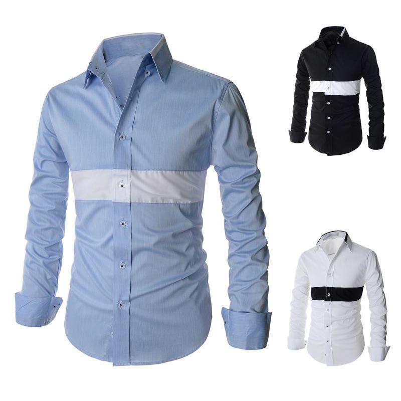 Newest style American fashion design classic boy's shirts -2XL full sleeve young mens casual shirt patchwork Slim fit drop ship, Hzhs054b
Newest style American fashion design classic boy's shirts -2XL full sleeve young mens casual shirt patchwork Slim fit drop ship, Hzhs054b