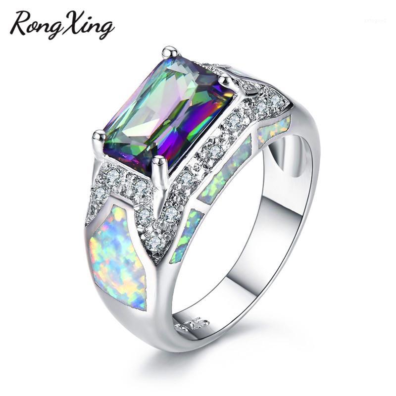 RongXing Silver Color White Fire Opal Wedding Rings for Women Geometric Big Stone Ring Rainbow/Blue Birthstone Jewelry1
RongXing Silver Color White Fire Opal Wedding Rings for Women Geometric Big Stone Ring Rainbow/Blue Birthstone Jewelry1
