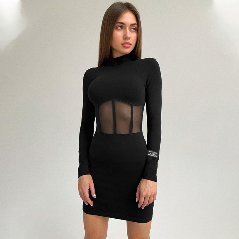 Za Fashion Summer Dresses for Women Mesh Patchwork Long Sleeve Skinny Mini Vestidos Aesthetic Party Club Black Dress, Black;gray
Za Fashion Summer Dresses for Women Mesh Patchwork Long Sleeve Skinny Mini Vestidos Aesthetic Party Club Black Dress, Black;gray