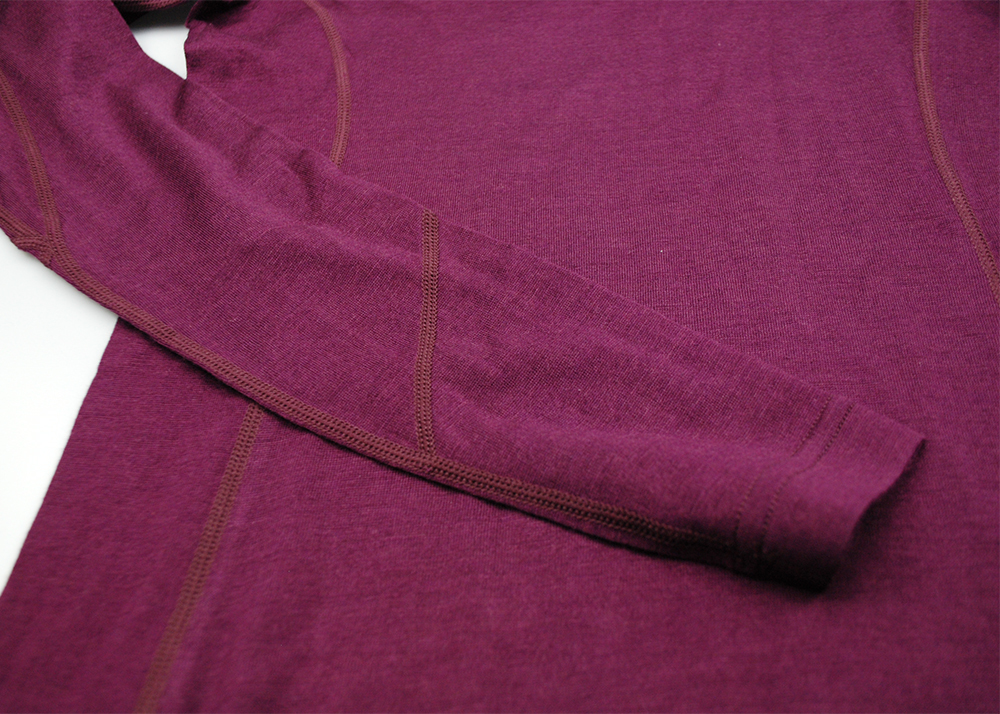 100% Merino Wool Tops shirt Women of wine Thermal Underwear long sleeve light weight Crew Base Layer Tops European 160GSM 201113