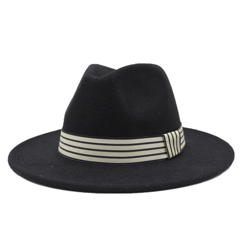 Simple Wide Brim Autumn Female Fashion Jazz Cap Winter Fashion Wool Fedora Hat For Women Chapeau Femme Black Hats For Men, Navy
Simple Wide Brim Autumn Female Fashion Jazz Cap Winter Fashion Wool Fedora Hat For Women Chapeau Femme Black Hats For Men, Navy