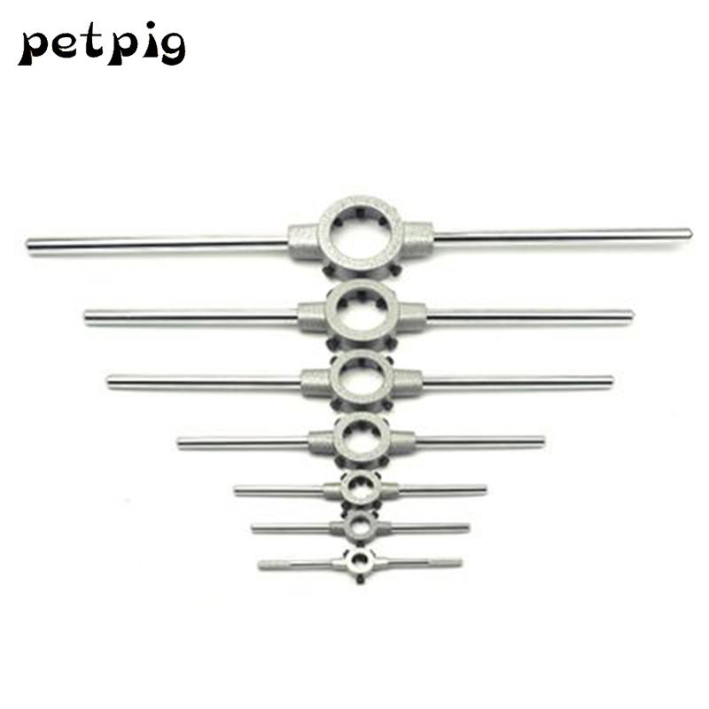 Petpig Die Set Wrench Steel Circular Die Handle Hand Tools for Dies Threading Tools Metal Workpiece Thread Maker
Petpig Die Set Wrench Steel Circular Die Handle Hand Tools for Dies Threading Tools Metal Workpiece Thread Maker