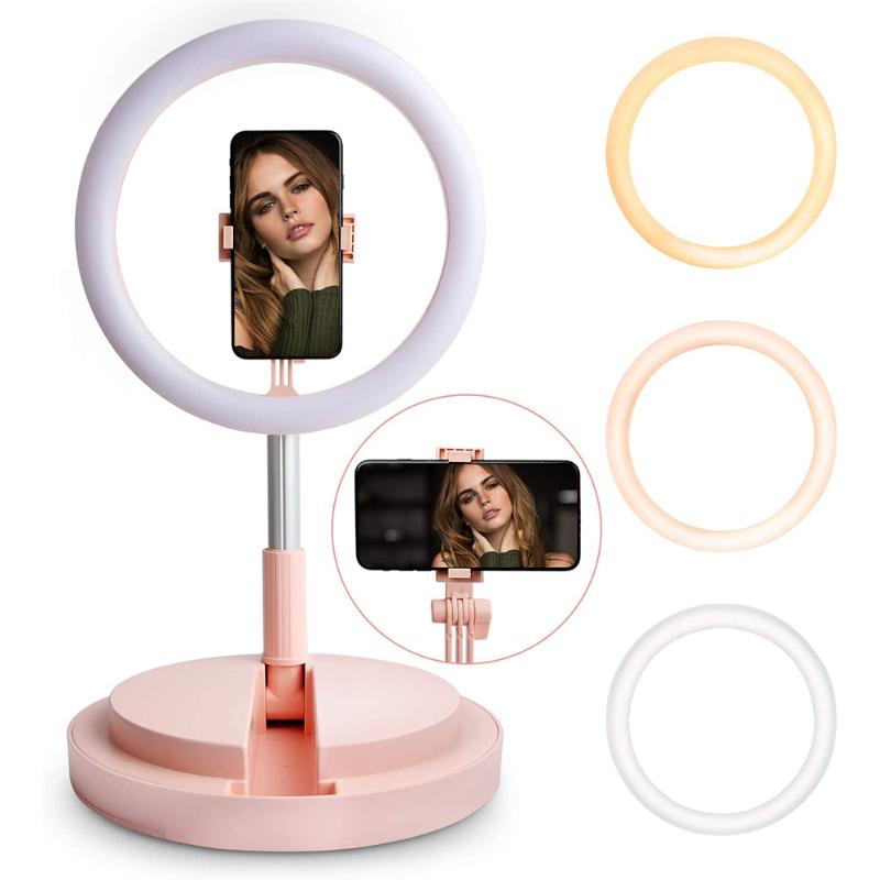Portable LED Dimmable Ring Light Universal Selfie Ring Folding Beauty Makeup Fill Light For Video Studio Youtube Live With Stand
Portable LED Dimmable Ring Light Universal Selfie Ring Folding Beauty Makeup Fill Light For Video Studio Youtube Live With Stand