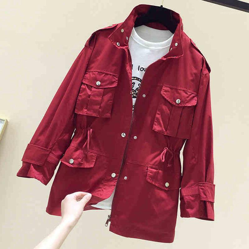 Women's Jackets 2020 Spring Autumn Long Sleeve Causal Windbreaker Basic Coats Pocket Zipper Jackets Bomber Famale Outerwear P7491, Red
Women's Jackets 2020 Spring Autumn Long Sleeve Causal Windbreaker Basic Coats Pocket Zipper Jackets Bomber Famale Outerwear P7491, Red