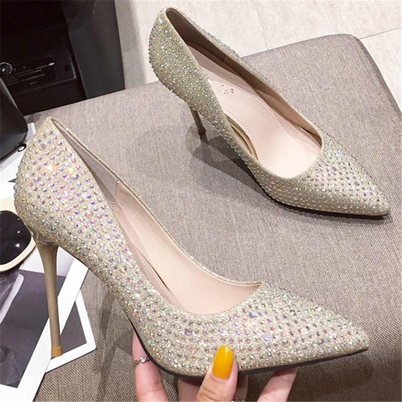 2020 Women Summer Fetish 10cm High Heels Gold silver Sandals Lady Pointed Toe Pumps female Luxury Wedding Gold dress Office Shoe
2020 Women Summer Fetish 10cm High Heels Gold silver Sandals Lady Pointed Toe Pumps female Luxury Wedding Gold dress Office Shoe