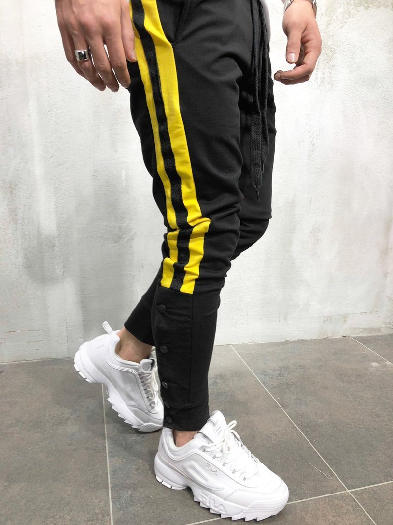 Mens Joggers Casual Fitness Men Sportswear Tracksuit Bottoms Skinny Sweatpants Trousers Black Gyms Jogger Track Pants 201218