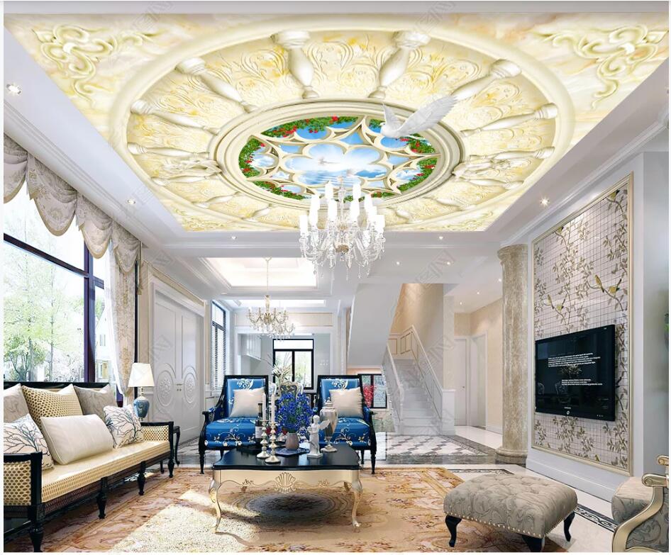 3d ceiling murals wallpaper custom photo mural on the wall European Palace Sky Garden home decor 3d wall mural wallpaper in the living room, Non woven wallpaper
3d ceiling murals wallpaper custom photo mural on the wall European Palace Sky Garden home decor 3d wall mural wallpaper in the living room, Non woven wallpaper