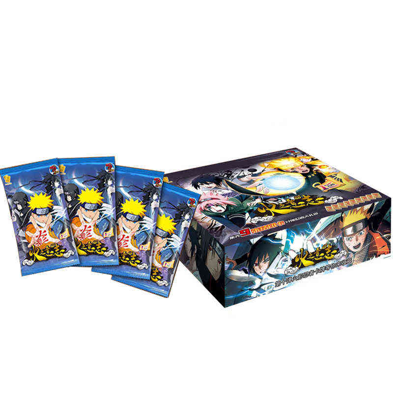 New Original Collection Cards Uzumaki Uchiha Sasuke Haruno Sakura Kakashi Trading Card Game Children Birthday Gift Toy R230619