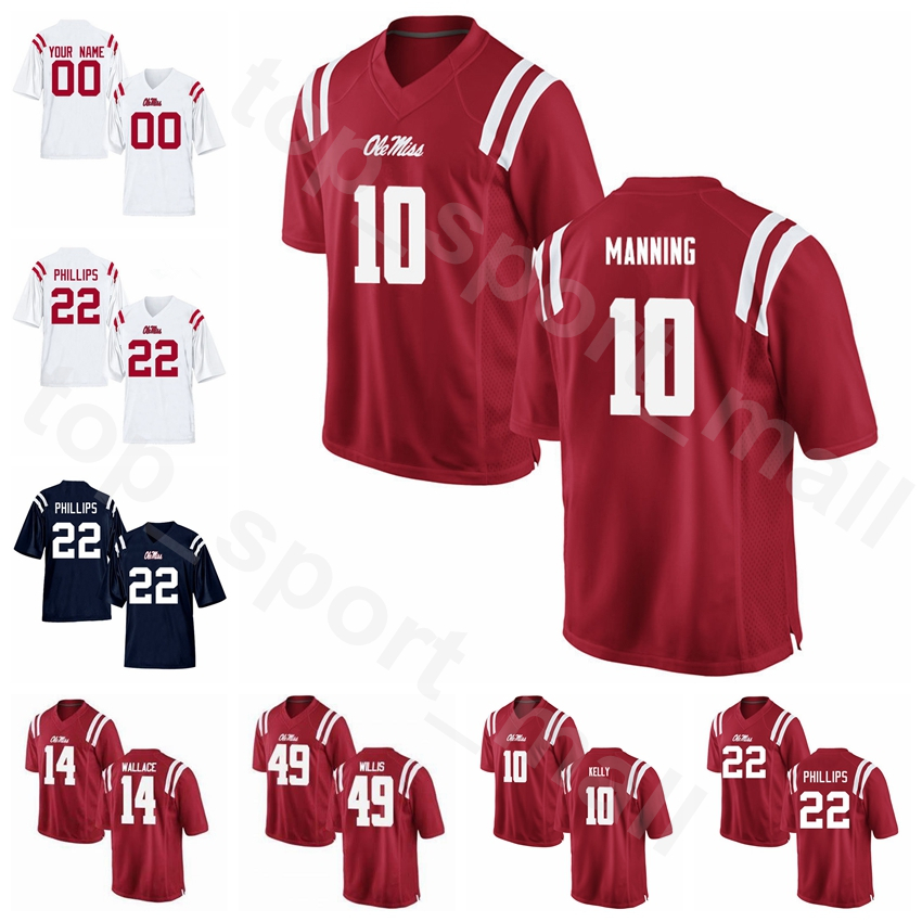 NCAA SEC College Ole Miss Rebels Football 10 Eli Manning Jersey Stitched 49 Patrick Willis 10 Chad Kelly 14 Bo Wallace Scottie Phillips, Red
NCAA SEC College Ole Miss Rebels Football 10 Eli Manning Jersey Stitched 49 Patrick Willis 10 Chad Kelly 14 Bo Wallace Scottie Phillips, Red
