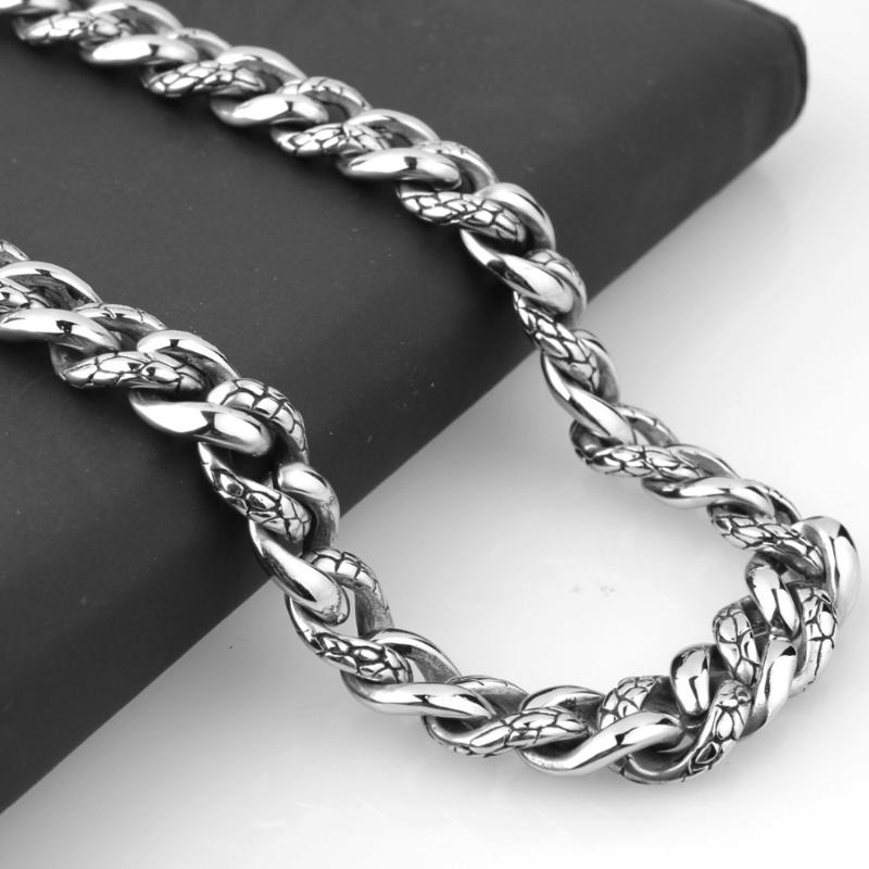 14mm Fashion Stainless Steel Link Silver Color Buckle Cuban Curb Pattern Chain Mens Womens Retro Necklace Or Bracelet Jewelry
14mm Fashion Stainless Steel Link Silver Color Buckle Cuban Curb Pattern Chain Mens Womens Retro Necklace Or Bracelet Jewelry