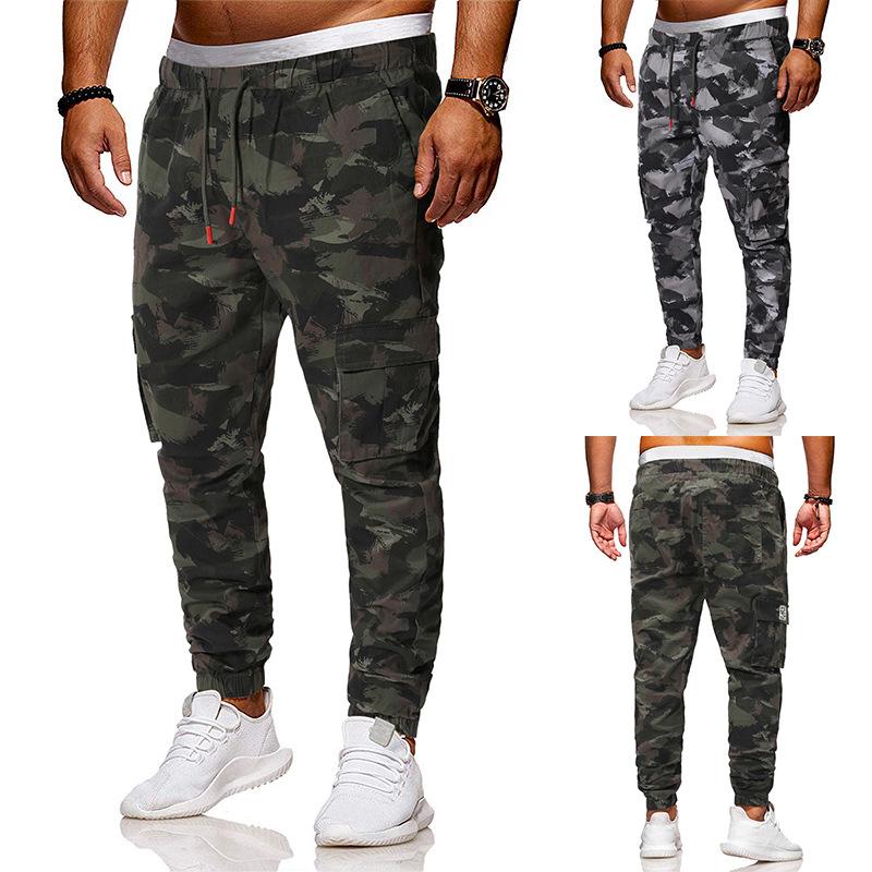 European-sized men's fashion camouflage digital printed drawstring belt casual pants pants sports casual, Gray
European-sized men's fashion camouflage digital printed drawstring belt casual pants pants sports casual, Gray