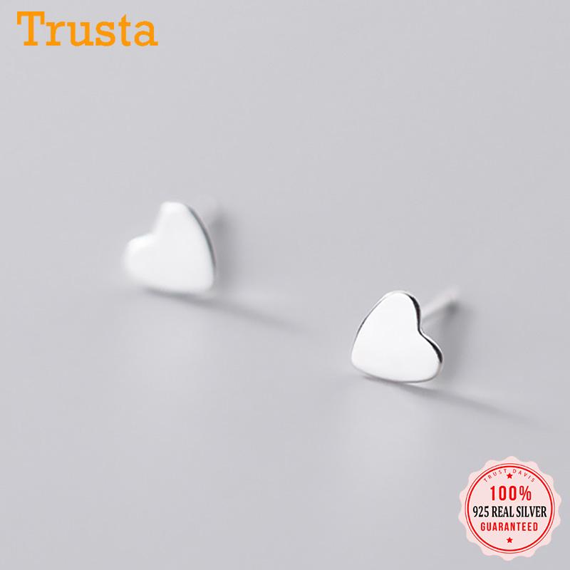 Trustdavis Real 925 Sterling Silver Fashion Sweet Romantic Love Heart Stud Earrings For Women Wedding Party Fine Jewelry DA1727
Trustdavis Real 925 Sterling Silver Fashion Sweet Romantic Love Heart Stud Earrings For Women Wedding Party Fine Jewelry DA1727