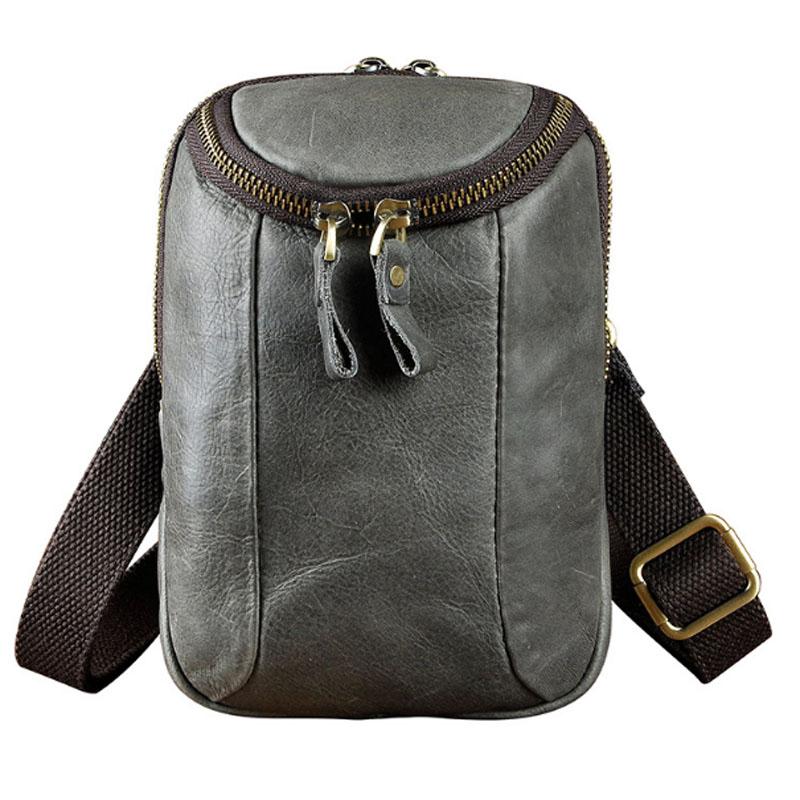 Men Vintage Fanny Waist Bag Genuine Leather Messenger Shoulder Bag Travel Belt Hook Waist Pack Cell phone pocket, Grey
Men Vintage Fanny Waist Bag Genuine Leather Messenger Shoulder Bag Travel Belt Hook Waist Pack Cell phone pocket, Grey