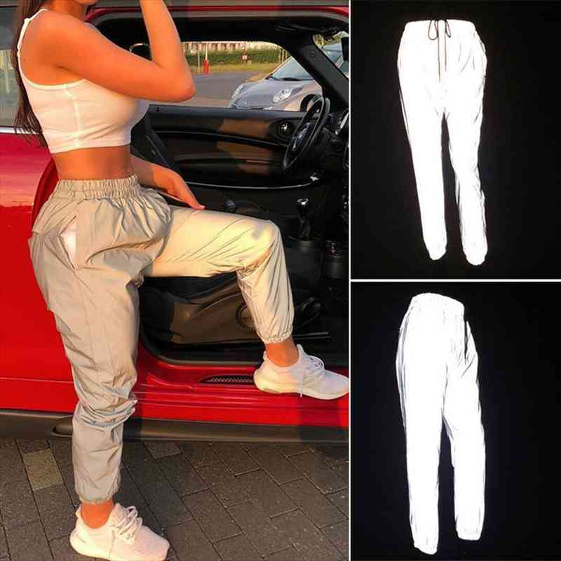 Fashion Womens Reflective Light Pants Hip Hop Dance Show Party Night Cool Baggy Leggings Xs-l, Black
Fashion Womens Reflective Light Pants Hip Hop Dance Show Party Night Cool Baggy Leggings Xs-l, Black