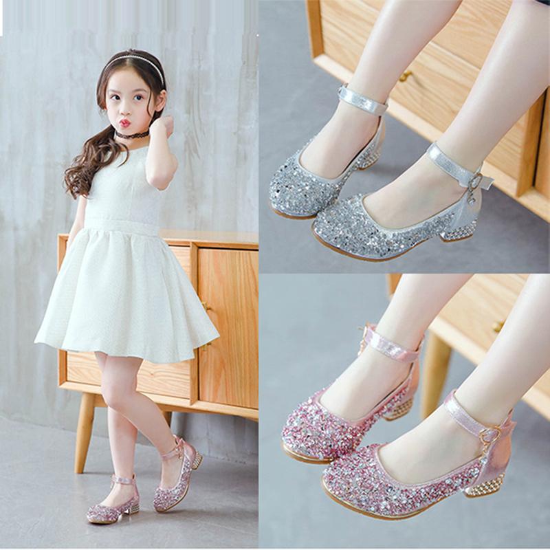Children Flower Kids Little Girls Spring High Heels Sequins Princess Dress Shoes For Girls Wedding And Party Dance Shoes New, Pink
Children Flower Kids Little Girls Spring High Heels Sequins Princess Dress Shoes For Girls Wedding And Party Dance Shoes New, Pink