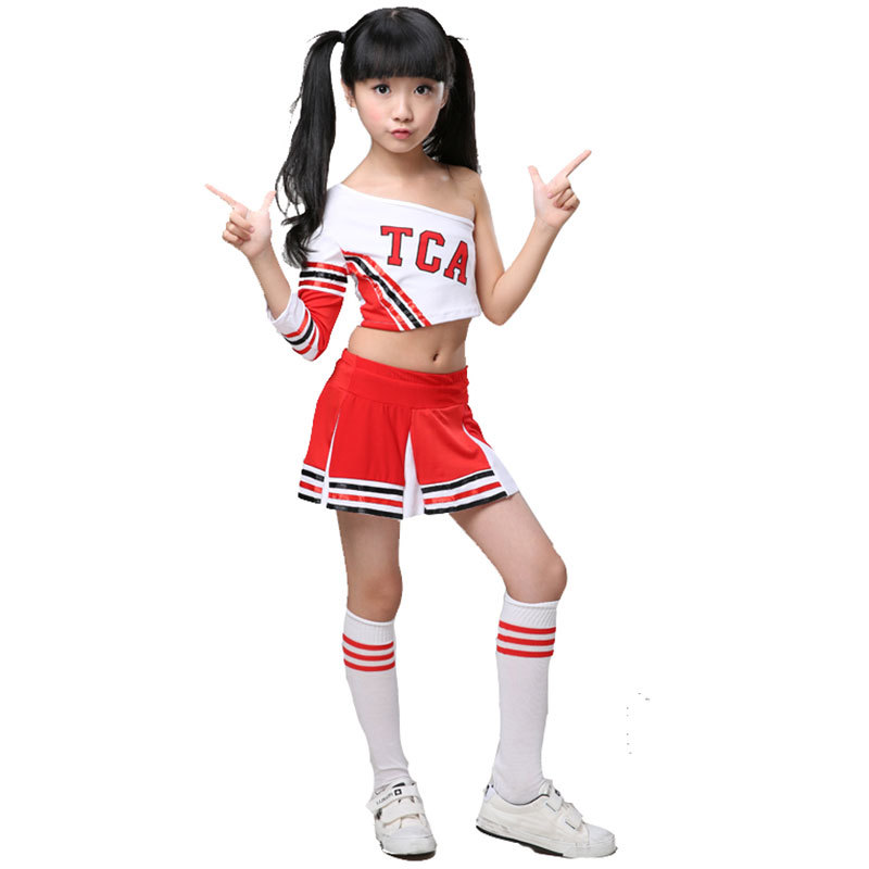 Children Competition Cheerleaders School Team Uniforms KidS Kid Performance Costume Sets Girls Class Suit Girl School Suits