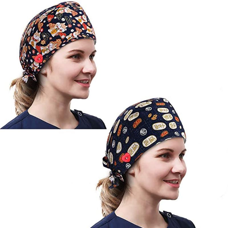 2Pcs Working Cap with Sweatband Heart Buttons Cartoon Shiba Inu Floral Print Adjustable Tie Back Bouffant Hat Head Cover
2Pcs Working Cap with Sweatband Heart Buttons Cartoon Shiba Inu Floral Print Adjustable Tie Back Bouffant Hat Head Cover