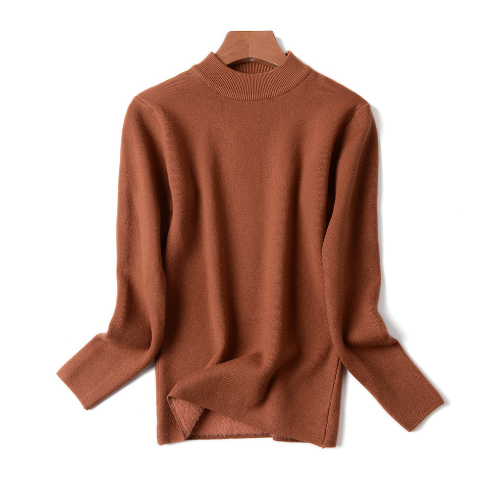 2021 New Warm Women's Turtleneck Thick Knit Pullover Bottoming Sweater Autumn Winter Solid Color Casual Jumper Pull Femme Hiver 6pek, Orange
2021 New Warm Women's Turtleneck Thick Knit Pullover Bottoming Sweater Autumn Winter Solid Color Casual Jumper Pull Femme Hiver 6pek, Orange