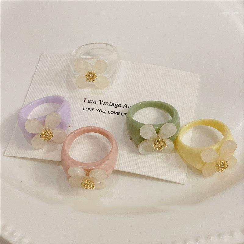 Cluster Rings Vintage Colorful Resin Acrylic Flower Finger For Women Sweet Fashion Geometric Candy Color Spring Jewelry Gifts, Golden;silver
Cluster Rings Vintage Colorful Resin Acrylic Flower Finger For Women Sweet Fashion Geometric Candy Color Spring Jewelry Gifts, Golden;silver