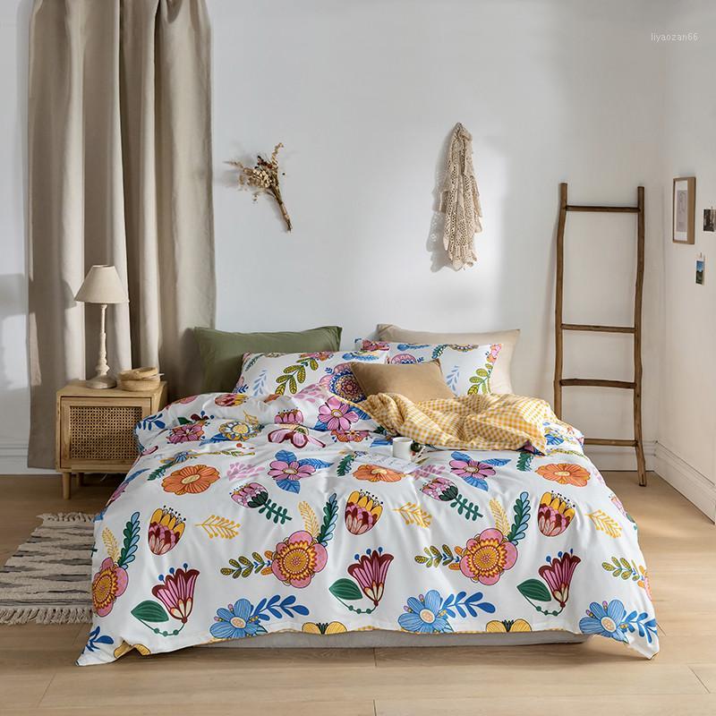 2020 New 100% Cotton Cute Fresh Bedding Set Duvet Cover Sets Bed Flat Sheet Pillowcases Queen King Size 3/4Pcs1, Rc14
2020 New 100% Cotton Cute Fresh Bedding Set Duvet Cover Sets Bed Flat Sheet Pillowcases Queen King Size 3/4Pcs1, Rc14