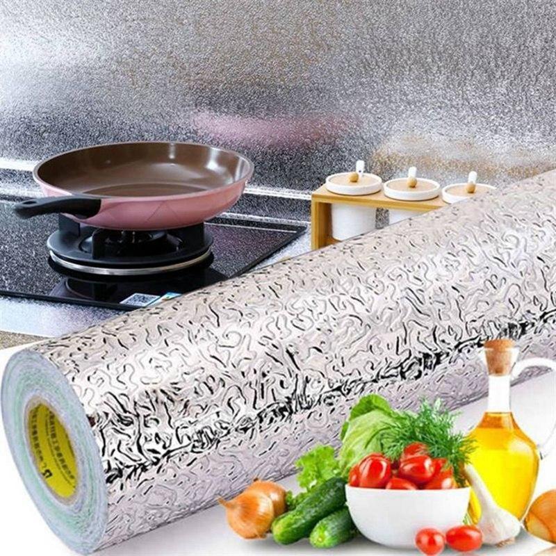 Aluminum Foil Silver Peel Moisture-proof Cabinet Pad High Temperature Resistant Kitchen Tile Sticker 
Aluminum Foil Silver Peel Moisture-proof Cabinet Pad High Temperature Resistant Kitchen Tile Sticker