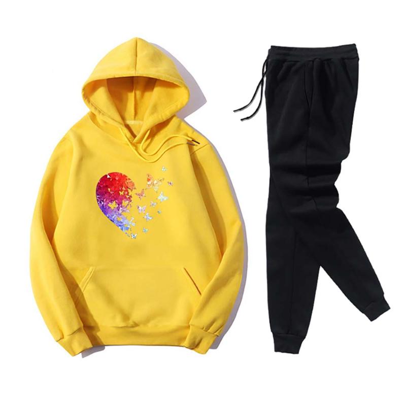 Spring Autumn Women Tracksuits Hoodies Sweatpants Set Colorful Graphics Printed Casual 2 Piece Sportswear Ladies Running Suits, Black
Spring Autumn Women Tracksuits Hoodies Sweatpants Set Colorful Graphics Printed Casual 2 Piece Sportswear Ladies Running Suits, Black