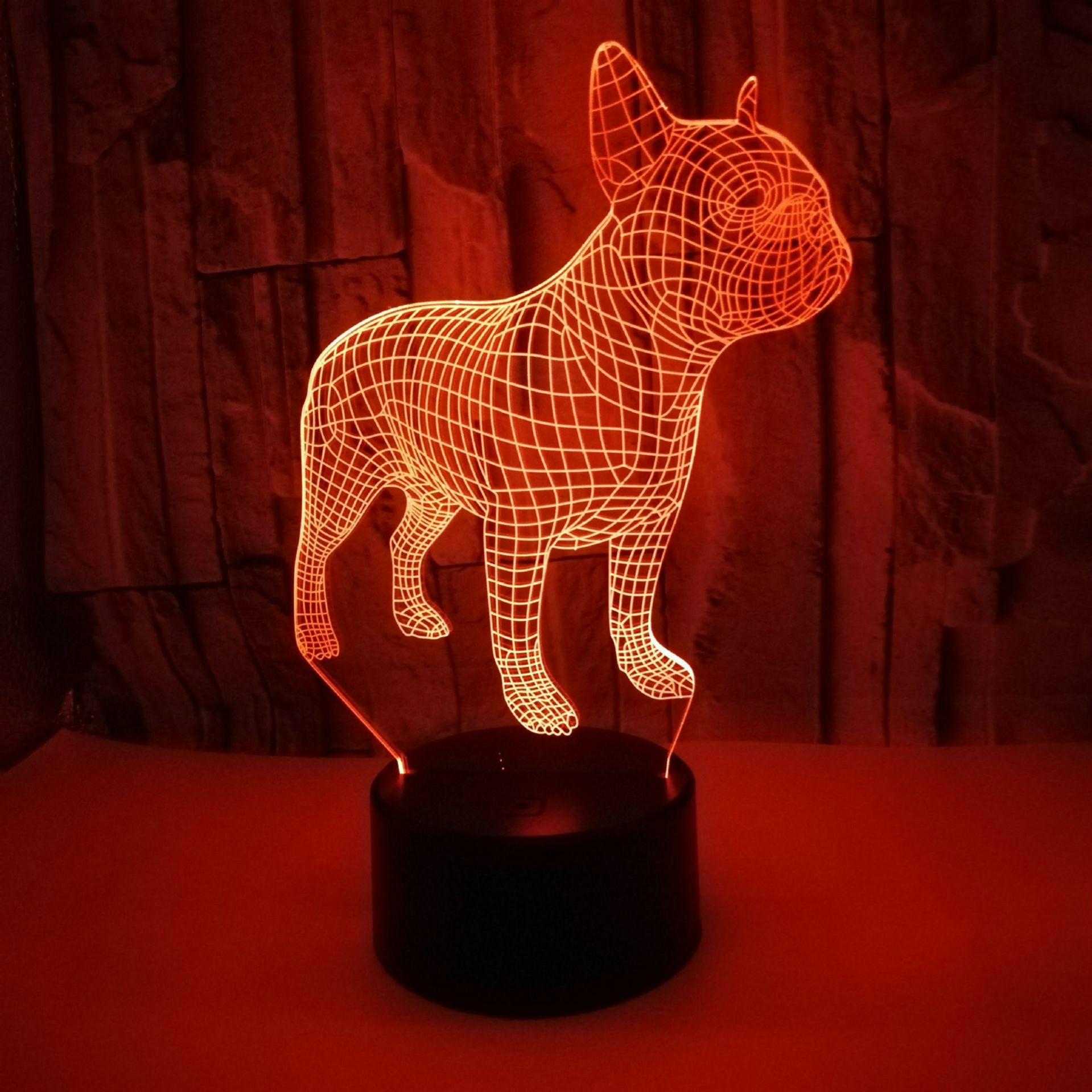 Changeable Touch Remote Control Vision lamp Colorful 3D Night Lights Atmosphere French Bulldog 3d Small Table Lamp Christmas Gift
Changeable Touch Remote Control Vision lamp Colorful 3D Night Lights Atmosphere French Bulldog 3d Small Table Lamp Christmas Gift