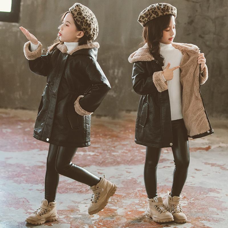 hoodie girl coats winter faux leather faux fur 2020 children jackets 160 teens clothes warm, Black
hoodie girl coats winter faux leather faux fur 2020 children jackets 160 teens clothes warm, Black