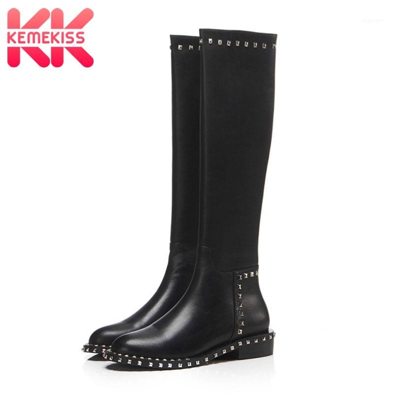 KemeKiss Genuine Leather Woman Boots Fashion Rivets Zipper Flats Winter Shoes Women Long Boot Office Lady Footwear Size 34-431, Black without fur
KemeKiss Genuine Leather Woman Boots Fashion Rivets Zipper Flats Winter Shoes Women Long Boot Office Lady Footwear Size 34-431, Black without fur