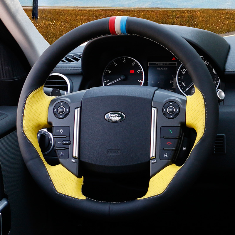 DIY for Range Rover Land Rover Discovery 4 / 3 Freelander 2 Discovery sport Aurora hand sewn steering wheel cover leather modification
DIY for Range Rover Land Rover Discovery 4 / 3 Freelander 2 Discovery sport Aurora hand sewn steering wheel cover leather modification
