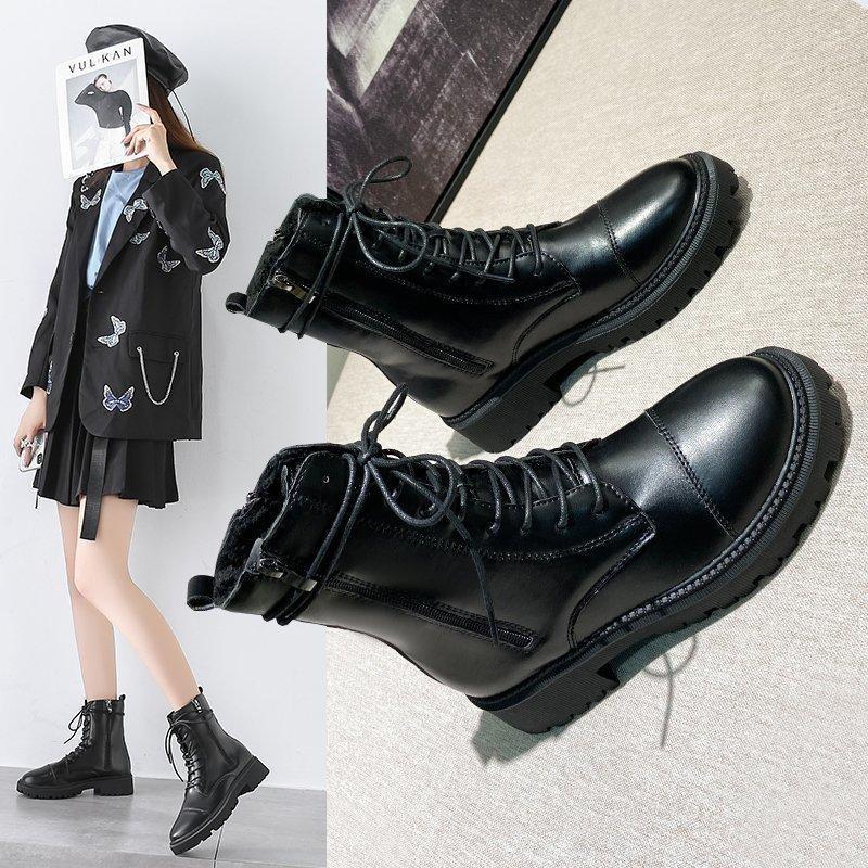 2021 Winter Casual Women Warm Fur Thick Bottom Heels Platform Boots Lace Up Palent Leather Ankle Boots Combat Shoes1, Black
2021 Winter Casual Women Warm Fur Thick Bottom Heels Platform Boots Lace Up Palent Leather Ankle Boots Combat Shoes1, Black