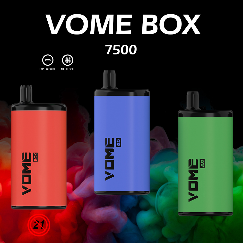 Original One Time Electronic Cigarettes Vome Box 7500 Puffs E Cig Rechargeable Vapes Atomizer 15ml Vape Pen Electric Device Pod Disposable Vaporizer
Original One Time Electronic Cigarettes Vome Box 7500 Puffs E Cig Rechargeable Vapes Atomizer 15ml Vape Pen Electric Device Pod Disposable Vaporizer